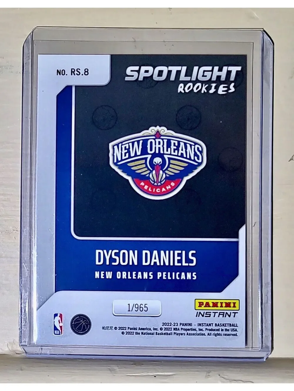 Dyson Daniels 2022-23 Panini NBA #8 Spotlight Rookies Card 1/965